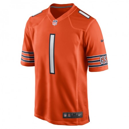 Maillot Homme Chicago Bears Justin Fields 1 Nike Orange 2021 NFL Draft